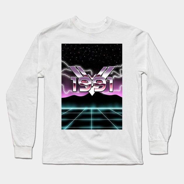 Electronic 1991 Long Sleeve T-Shirt by nickemporium1